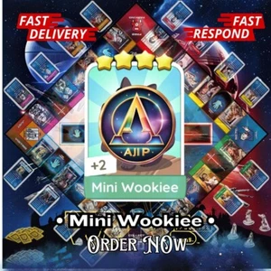 Mini Wookiee 4 Stars Sticker - Star Wars Album Set 19 ⚡⚡ fast delivery ⚡⚡ - Picture 1 of 1