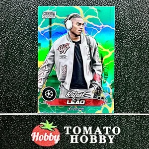 REFRACTOR TOPPS STADIUM CROMADO UEFA 2023-24 RAFAEL LEAO/125 VERDE AMARILLO - Imagen 1 de 2