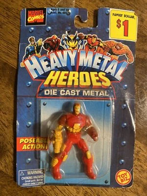 1997 Marvel Comics Toy Biz Heavy Metal Heroes Iron Man Die Cast Figure SH 1 - Image 1 of 2