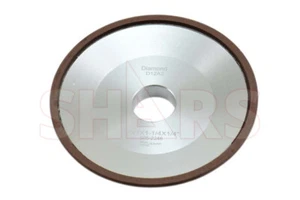 6 x 1 x 1-1/4 x 3/8" D12A2 Diamond Dish Wheel 150 Grit Max RPM 4300 S| - Picture 1 of 2