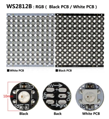 WS2812B WS2812 LED 5V Individual Addressable 5050 RGB Platine pixel WS2811 IC - Bild 1 von 4