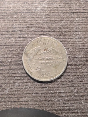 2007-P Washington State Quarter Multiple Error Coin - Image 1 of 4