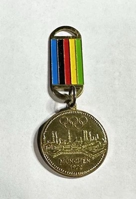 1972 Munich Germany Olympics 4711 Echt Kolnisch Wasser Cologne Keychain Souvenir - Image 1 of 2