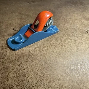 Vintage Stanley Block Plane Wood Hand Woodwork 6 1/2"  1247 Blade USA C247 - Picture 1 of 5