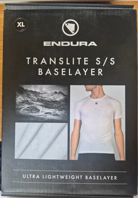 Endura Translite Short Sleeved Baselayer in White - XL - RRP £29.99 - Image 1 of 2