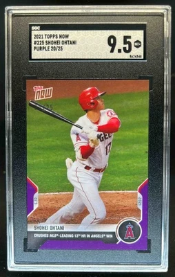 2021 Topps Now Shohei Ohtani Purple #20/25 Angels SGC 9.5 - Image 1 of 2