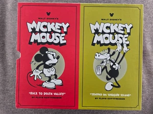 WALT DISNEY'S MICKEY MOUSE VOL 1 & 2 HC BOX SET Floyd Gottfredson Fantagraphics - Foto 1 di 13