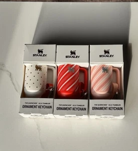 2025 Mini Stanley Tasse Schlüsselanhänger Weihnachtsschmuck 3er Set H2.0 Miniatur Becher - Bild 1 von 4