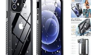 for Case,Waterproof Non-Slip Shockproof Waterproof iPhone 12 Dark Black - Picture 1 of 8