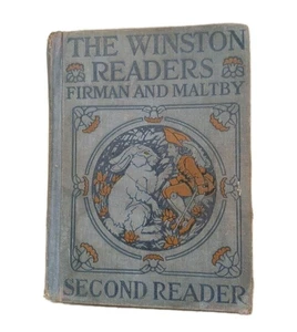 Vintage 1918 The Winston Readers Second Reader Firman Maltby Hardcover Book USA - Picture 1 of 8