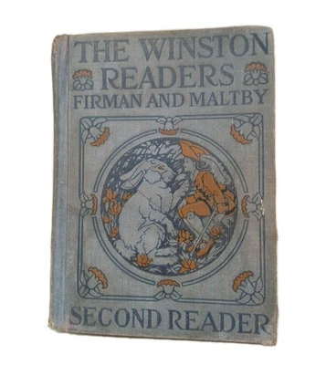 Vintage 1918 The Winston Readers Second Reader Firman Maltby Hardcover Book USA - Image 1 of 4