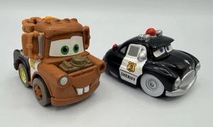 Disney Pixar Cars Mini Adventures Radiator Springs Police Sheriff & Deputy Mater - Picture 1 of 8