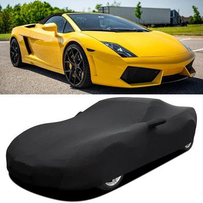 Cubierta completa de coche impermeable exterior interior satinado elástico para Lamborghini Gallardo Foto 1 de 4