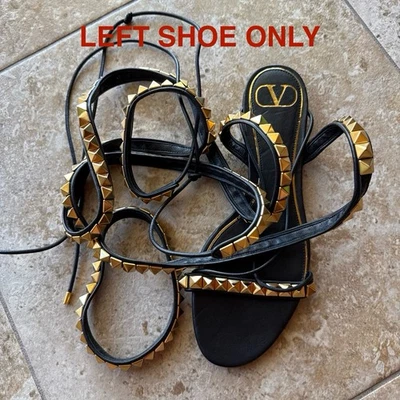 (SOLO ZAPATO IZQUIERDO) VALENTINO GARAVANI No Limit Rockstud Tobillo Envoltura 7.5 8 AMPUTADO Foto 1 de 4