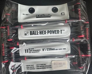 GENUINE Eklind 60811 Power-T Handle Ball-Hex Key Allen Wrench- 11pc SAE Inch - Picture 1 of 1