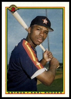 1990 Bowman #79 Karl Rhodes RC - Image 1 of 2