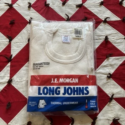 Camisa térmica vintage NOS para hombre mediana mediana años 90 J.E. Morgan Foto 1 de 4