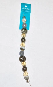 RARE! Hildie & Jo Glass Ceramic Metal Bead Strand Spacer Jewelry Crafts GORGEOUS - Picture 1 of 5
