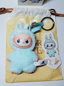 100% AUTHENTIC! Mini Labubu "I" TEAL BLUE LETTER Pin For Love PENDANT POP MART🔥 - Picture 1 of 6