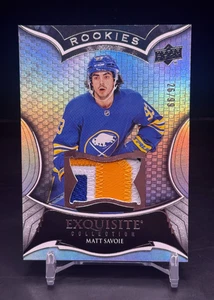 2023-24 Upper Deck Exquisite Collection- Matt Savoie - Rookie Patch /99 #RP-MS - Picture 1 of 2