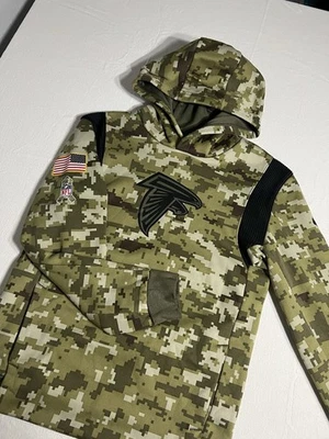 Atlanta Falcons Nike Salute To Service Camo Hoodie Youth Large 14-16 Football - Image 1 of 4