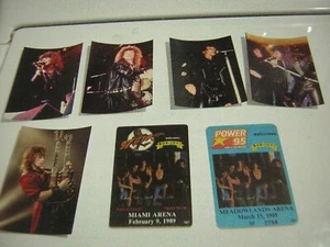 BON JOVI BACKSTAGE PASS LOT OF 7 1989 W/UNPUB .PHOTOS NEW JERSEY - Picture 1 of 7