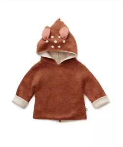 OEUF Be Good Bambi Alpaka HEAVY Hooded Sweater COAT Jacke Zip-Back WINTER THIK - Bild 1 von 8
