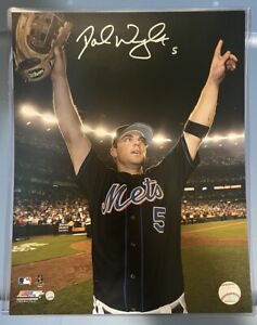 DAVID WRIGHT Signed 11x14 Photo, Steiner Sports COA, NY Mets Captain