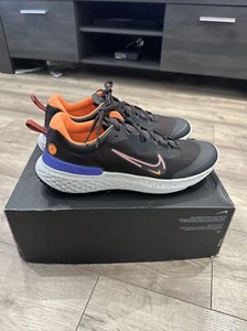 Nike React Miler 2 Shield Black Redstone Uk9.5/eur44.5 Trainers - Picture 1 of 13