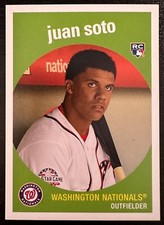 2018 Topps Throwback Thursday TBT Juan Soto RC Rookie Nationals 1959 Base #162