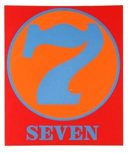 Robert Indiana "Seven", Original Serigraph from "Robert Creeley: Numbers" (1968) - Picture 1 of 1