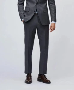 Bonobos Daily Grind Suit Pant Trousers Charcoal Grey Sz 28 x 32 Tailored Fit NEW - Picture 1 of 8
