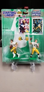 ¡PARES GANADORES DE LA LÍNEA INICIAL DE PAQUETES GREEN BAY BRETT FAVRE Y BART STARR!!¡! - Imagen 1 de 5