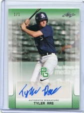 2017 Leaf Perfect Game National Blank Back Green Tyler Ras Auto 1/1