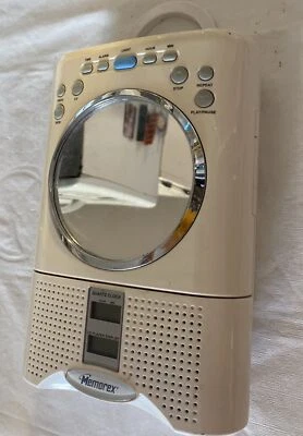 Memorex Shower CD Clock Radio Digital AM/FM Water Resistant MC1004for REPAIR - Image 1 of 4