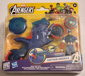 Hasbro Marvel Avengers Epic World of Action Captain America Shield-Shot Cycle - Picture 1 of 24