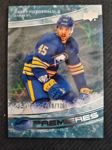 2022-23 Upper Deck Ice CASEY FITZGERALD #156 #ed 219/1299 Rookie PREMIERES - Picture 1 of 1