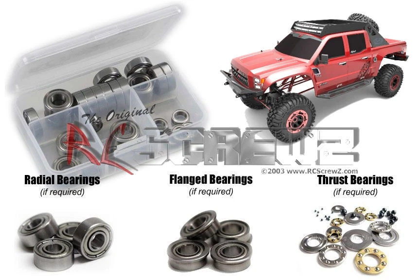 RC Screwz RCR063B RedCat Clawback 1/5th Metal Shielded Bearing Kit - Image 1 of 1