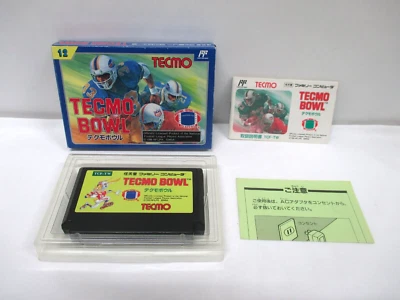 NES -- TECMO BOWL -- Boxed. Famicom, JAPAN Game. NFL. 10804 - Image 1 of 4
