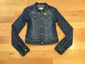 Hollister Company Vintage Style  Denim Jean Jacket Size Small Cotton Stretch - Picture 1 of 8