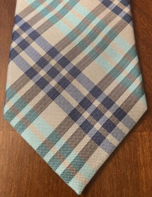 Chaps, Plaid, Hand Made, 100% Silk, Men’s Neck Tie, Made In China - Image 1 of 4
