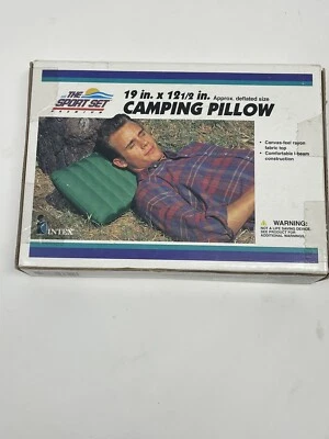 Vintage Intex Camping Pillow The Sport Set  NEW - Image 1 of 4