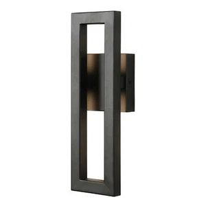 Modern LED Wall Sconces Rectangle Black Porch Wall Lights Exterior Wall Sconce - Picture 1 of 12
