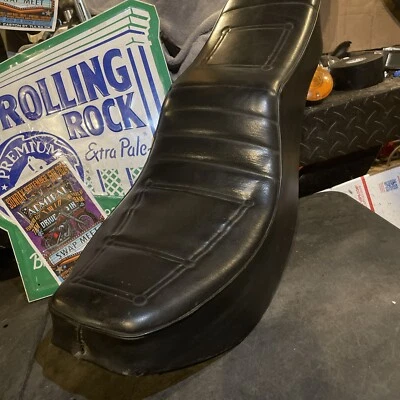 1975-1977 Harley Superglide FX OEM Seat, Shovelhead FXE Original Factory - Image 1 of 4