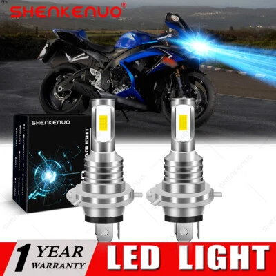 For Suzuki GSXR 1000 01-02 2001 2002 9003 LED Headlight Kit H4 8000K Bright Bulb - Image 1 of 4