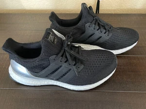 Mens Adidas UltraBoost 4.0 DNA Black Silver Metallic 2021 size 6.5 Same Day Ship - Picture 1 of 11