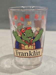 Vintage Promotinal French Amora Mustard Franklin Decorated Small Drinking Glass - Picture 1 of 4