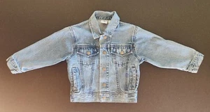 Vintage 90s Warner Bros Looney Tunes Taz Bugs Bunny Tweety Kids Denim Jacket XS - Picture 1 of 8