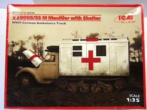 ICM 1:35 Scale V3000S/SS M Maultier with Shelter WW2 German Ambulance Kit #35414 - Picture 1 of 6