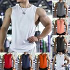 Men Gym Muscle Singlets Workout Tank Top Bodybuilding Fitness Sleeveless T Shirt
